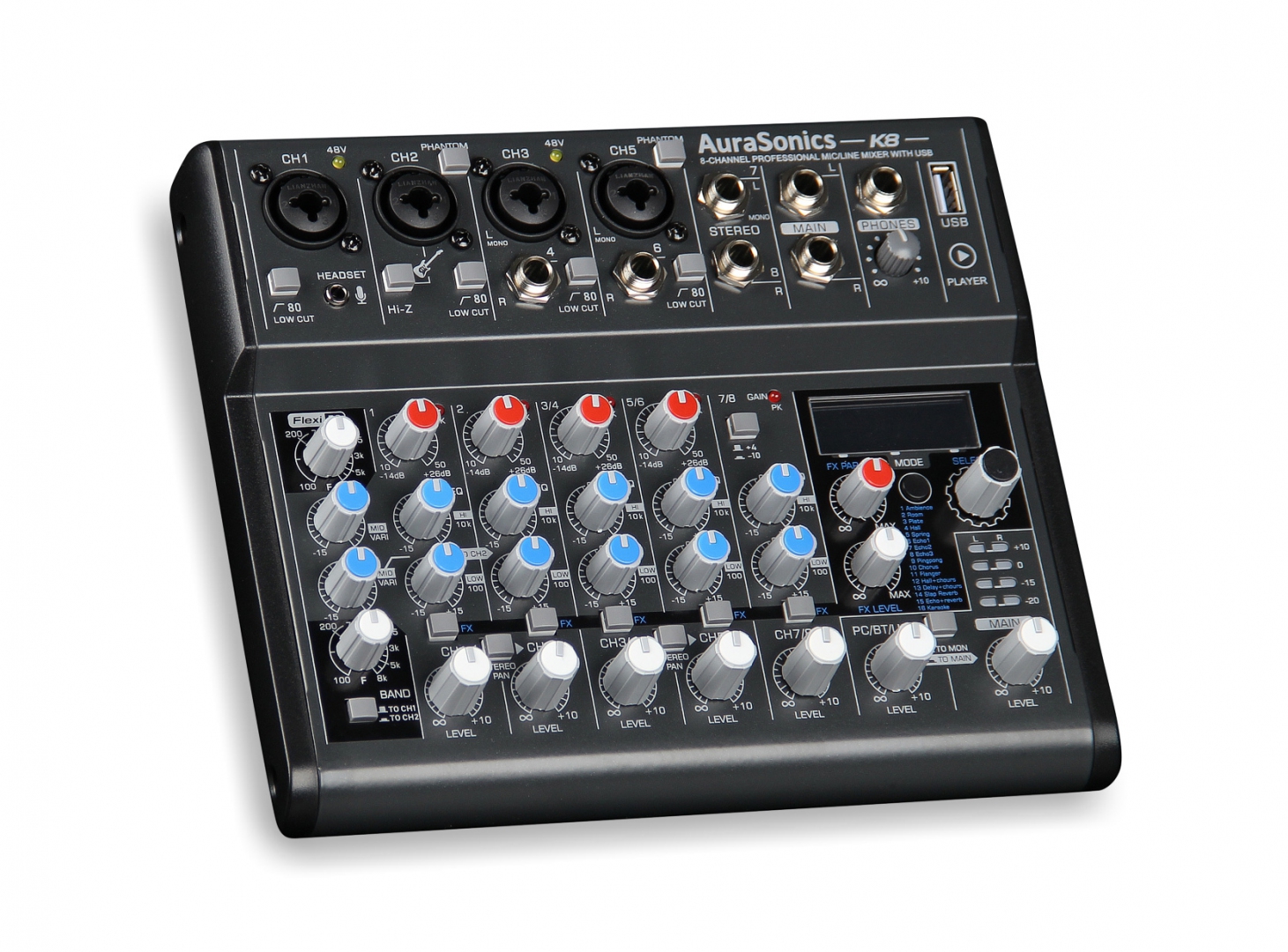 AuraSonics K8 компактный микшерный пульт в Чечне