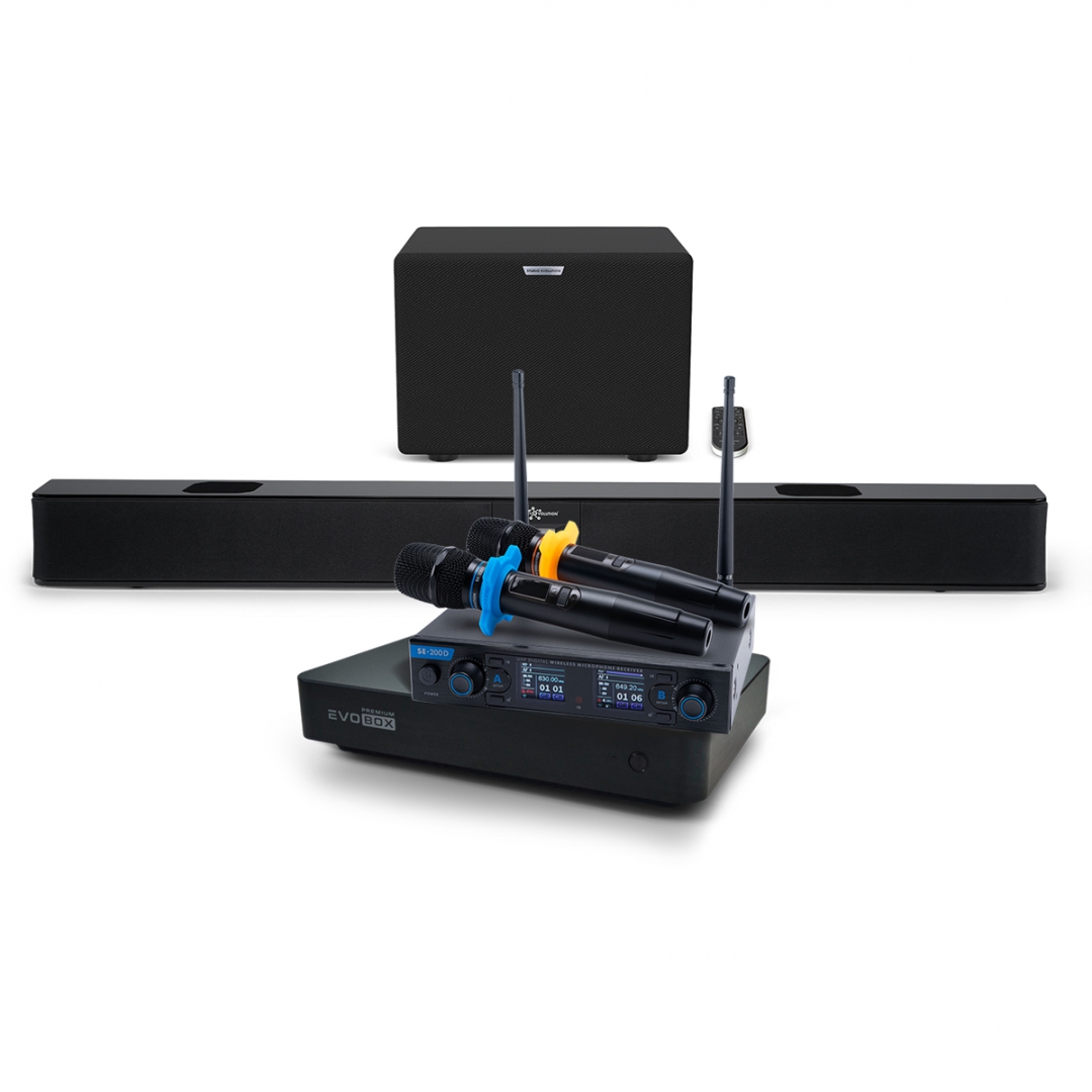 Hi-End караоке-система EVOBOX Premium + EvoSoundBar (саундбар с караоке) в Чечне