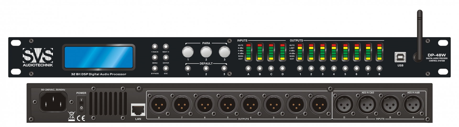 SVS Audiotechnik DP-48W Цифровой процессор: 4 входа 8 выходов в Чечне
