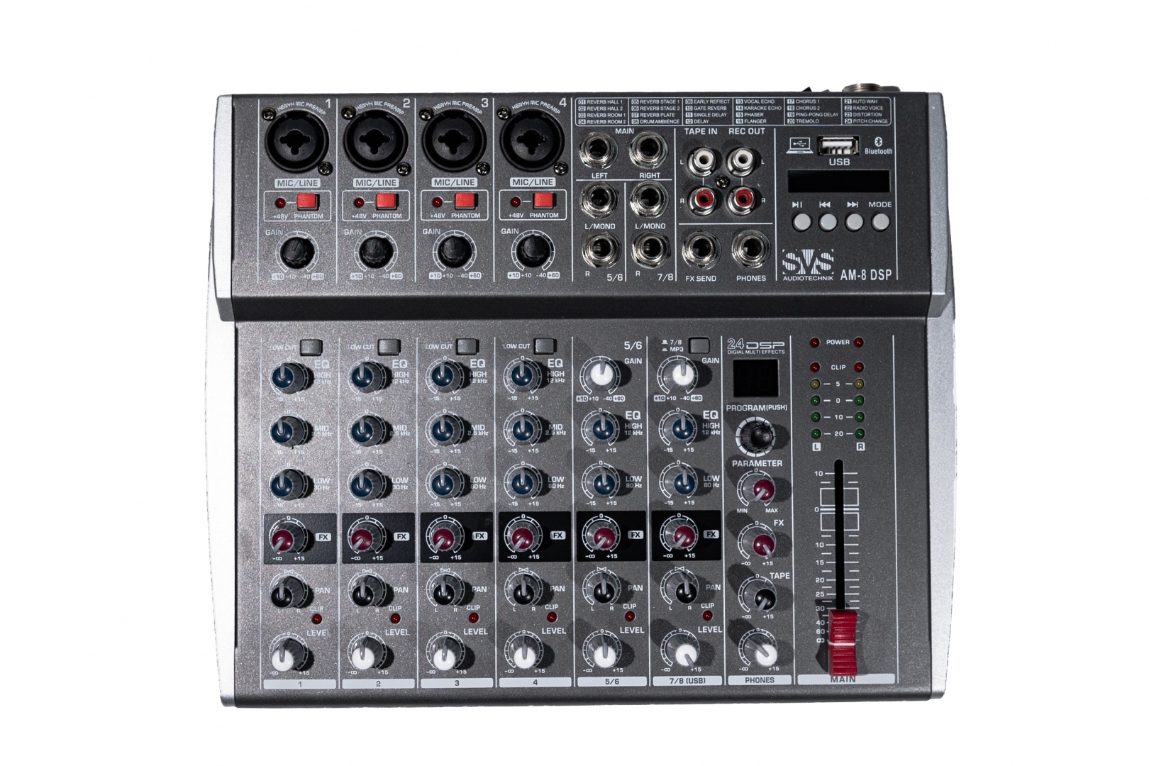 SVS Audiotechnik mixers AM-8 DSP Микшерный пульт аналоговый, 8-канальный в Чечне