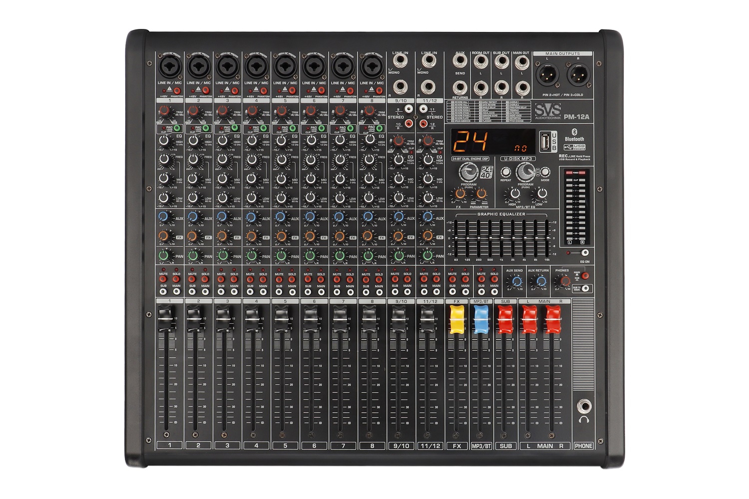 SVS Audiotechnik mixers PM-12A Активный аналоговый микшерный пульт, 12-канальный в Чечне
